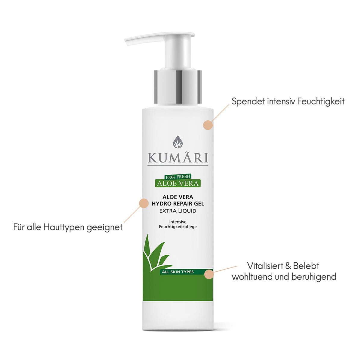 Aloe Vera Hydro Repair Gel - Extra Liquid - KUMARI