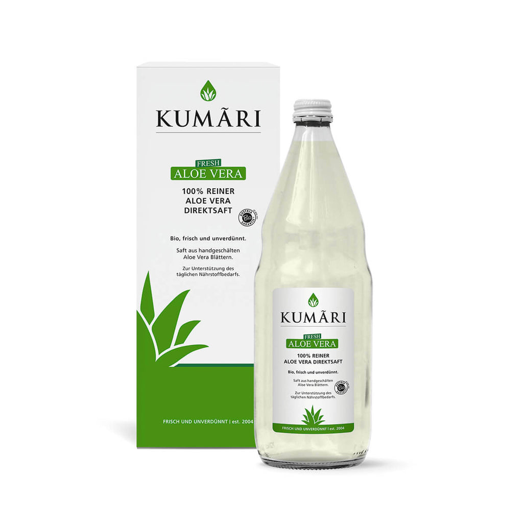 100% Bio Aloe Vera Direktsaft 1L - KUMARI